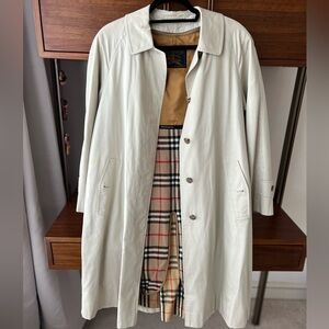 Burberry Cream Trench Coat